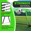 RUNBOW 6x4 ft Portable Kids Soccer Goal for Backyard Practice Soccer Net with Carry Bag (6x4 FT, 2 Pack, Green) view 3
