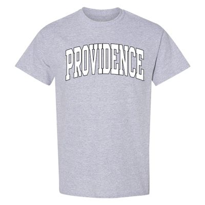 UGP Campus Apparel AS1364 - Providence Friars Mega Arch T Shirt - Medium - Sport Grey