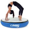 CZGBRO 3.3FT Air Spot Gymnastics Mat, 8" Thick Air Mat Tumble Track Gymnastic Equipment Inflatable Tumbler Backbend Trainer with Electric Pump for Yoga Cheerleading Home & Water Use(Blue) view 1