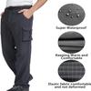 Anyanmoutn Men's Waterproof Windproof Softshell Fleece Warm Hiking Pants Outdoor Snow Ski Pants Winter view 4