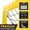 RUNBOW 6x4 ft Portable Kids Soccer Goal for Backyard Practice Soccer Net with Carry Bag (6x4 FT, 2 Pack, Yellow) view 2