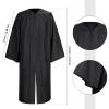 Hillban 5 Pcs Halloween Judge Costume Accessory Judge Robe False Collar Wooden Gavel Wig and Glasses for Halloween Cosplay (Pearls Collar,45(5'0-5'2)) view 4