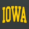 AS1364 - Iowa Hawkeyes Mega Arch T Shirt - X-Large - Dark Heather view 2