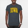 AS1364 - Iowa Hawkeyes Mega Arch T Shirt - X-Large - Dark Heather view 4