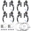 Keadic 36Pcs Bike Brakes Cable Set Includes Bicycle V-Brake Calipers, Brake & Shift Gear Cable Wire, Cable End Crimps and End Ferrules for MTB Mountain Road Bikes Cycling view 1