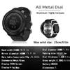 HOOSHU Tactical Watches for Men Digital Outdoor Survival Military Rock Solid Digital Watches with Durable Band, Steps Tracker Pedometer Calories Apache (Black) view 4