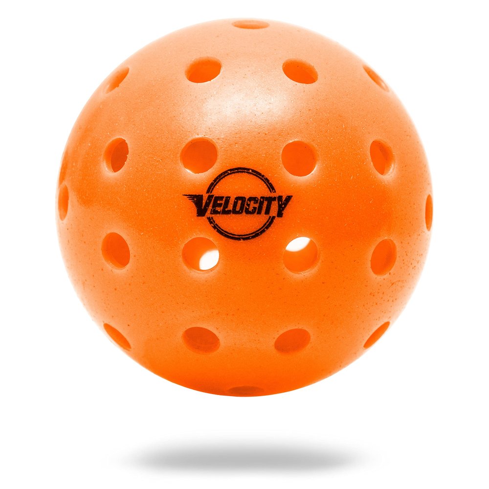 Velocity Outdoor Pickleball Balls, 48 Pack in Orange - USAPA Approved Official Size and Weight 40 Hole Pickleballs