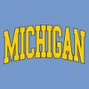 AS1364 - Michigan Wolverines Mega Arch T Shirt - Large - Carolina Blue view 2