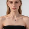 Andelaisi Vintage Crystal Butterfly Necklace Layered Butterfly Pendant Necklace Chain Cubic Zirconia Butterfly Necklace Trendy Butterfly necklace Christmas New Year Jewelry For Women view 2