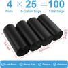100 Pcs Portable Camping Toilet Bags, Biodegradable Porta Potty Bucket Toilet Bags, 8 Gallon Compostable Thickened Trash Garbage Bags view 2