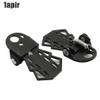 2 Pcs Bike Rear Pedals Foot Pegs, 3.54 x 2.36 x 0.79 inch Steel Bicycle Folding Footrests Cycling Parts 1 Pair Bicycle Supplies Gadgets Accessories for Mountain Bike Electric Bicycle Foot Pegs (Black) view 2