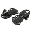 2 Pcs Bike Rear Pedals Foot Pegs, 3.54 x 2.36 x 0.79 inch Steel Bicycle Folding Footrests Cycling Parts 1 Pair Bicycle Supplies Gadgets Accessories for Mountain Bike Electric Bicycle Foot Pegs (Black) view 3