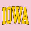 AS1364 - Iowa Hawkeyes Mega Arch T Shirt - Large - Light Pink view 2