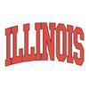 UGP Campus Apparel AS1364 - Illinois Fighting Illini Mega Arch T Shirt - Medium - White view 2