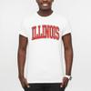 UGP Campus Apparel AS1364 - Illinois Fighting Illini Mega Arch T Shirt - Medium - White view 4