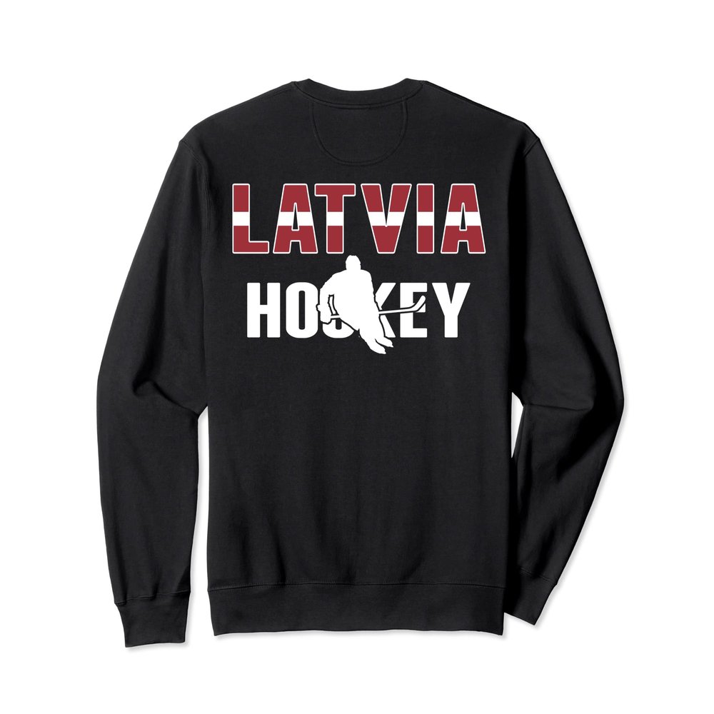Latvia Ice Hockey Fans Jersey Latvian Hockey Team Supporter Sweatshirt