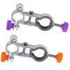 2 PCS Fishing Umbrella Bracket, 4.92 inch Fishing Umbrella Stand Multifunctional Chair Mount Umbrella Clip Rod Racks Fishing Chair Clamp for Outdoor Leisure Fishing Supplies (Purple + Orange) view 2