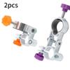 2 PCS Fishing Umbrella Bracket, 4.92 inch Fishing Umbrella Stand Multifunctional Chair Mount Umbrella Clip Rod Racks Fishing Chair Clamp for Outdoor Leisure Fishing Supplies (Purple + Orange) view 4