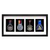 20" Medal Display Frame, Black Medal Display Case for 4 Medals, 3D Medal Shadow Box for Runners Marathon Triathlon Soccer Gymnastics All Sports Medals Award Insignia - Large view 1