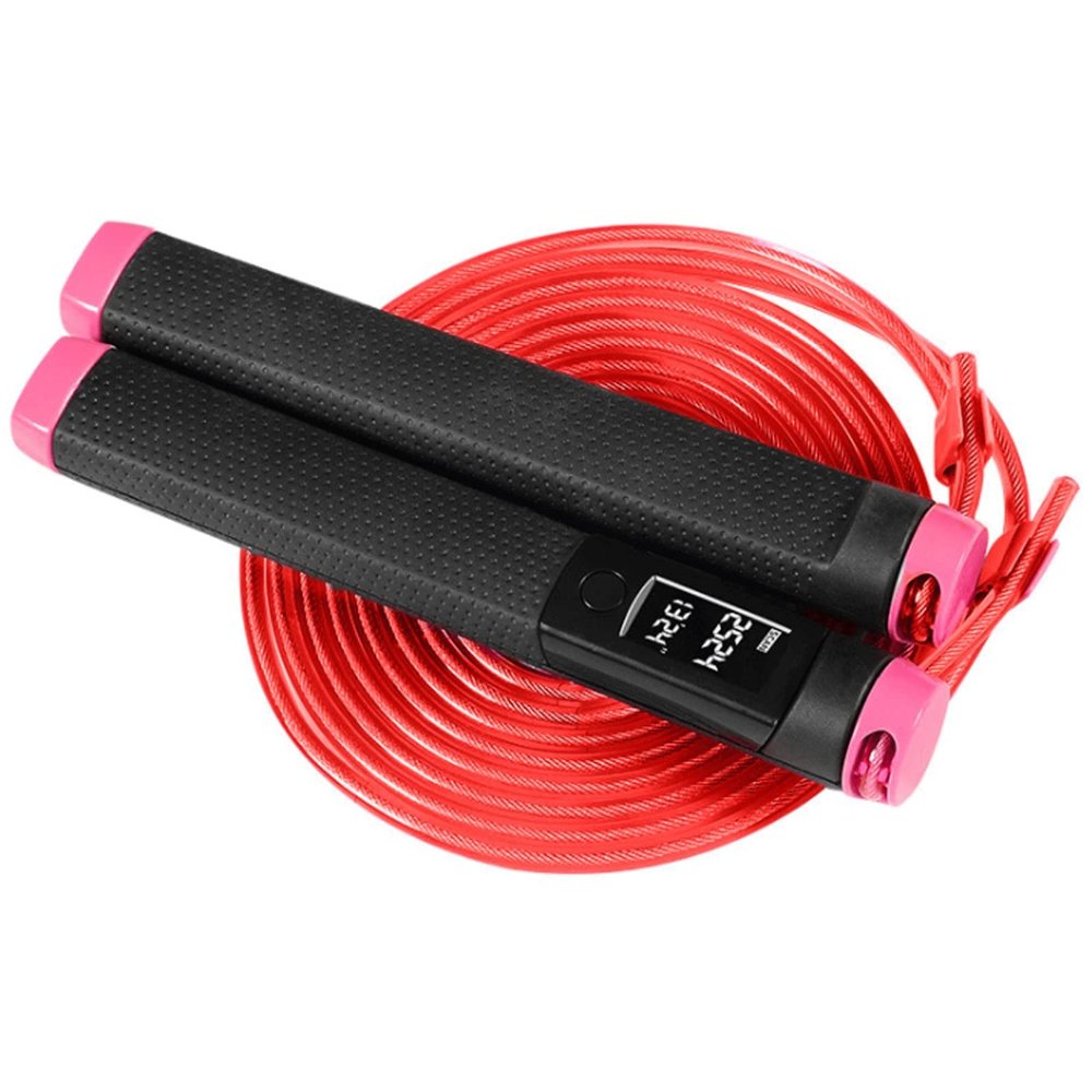 FRAHS Skipping Rope for Workout, Tangle-Free Speed Jumping Rope Fitness Jump Ropes for Aerobic Exercise Like Speed Training, Extreme Jumping, Endurance Training and Fitness Gym (Color : Pink)