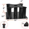 Barbell Holder Floor Stand Barbell Storage Rack Fit for 1" and 2" Olympic Bars, Hex Bars Trap Bars Curl Bars Triceps Bars,Holds 5 Bars view 2