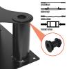 Barbell Holder Floor Stand Barbell Storage Rack Fit for 1" and 2" Olympic Bars, Hex Bars Trap Bars Curl Bars Triceps Bars,Holds 5 Bars view 3