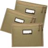 DUOLUDA 3-Pack Handgun Case,Soft Pistol Rug Case Tactical Handgun Storage Pouch with for Hunting Shooting Range Sports 4 of ID Patches Included (Khaki) view 1
