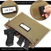DUOLUDA 3-Pack Handgun Case,Soft Pistol Rug Case Tactical Handgun Storage Pouch with for Hunting Shooting Range Sports 4 of ID Patches Included (Khaki) view 2