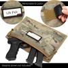 DUOLUDA 3-Pack Handgun Case,Soft Pistol Rug Case Tactical Handgun Storage Pouch with for Hunting Shooting Range Sports 4 of ID Patches Included (Multicam) view 2