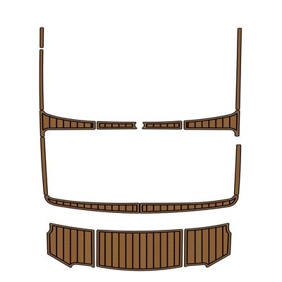 Boat EVA Faux Teak Decking Floor Compatible with 2005 MB Sports B52 Swim Platform Rear Deck Pad Boat EVA Foam Teak Flooring Mat