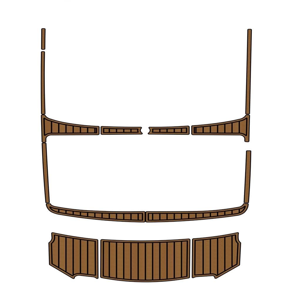 Boat EVA Faux Teak Decking Floor Compatible with 2005 MB Sports B52 Swim Platform Rear Deck Pad Boat EVA Foam Teak Flooring Mat