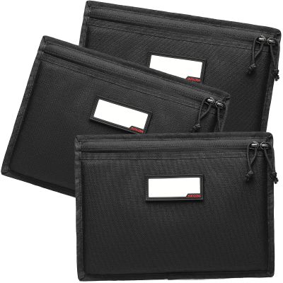 DUOLUDA 3-Pack Handgun Case,Soft Pistol Rug Case Tactical Handgun Storage Pouch with for Hunting Shooting Range Sports 4 of ID Patches Included (Black)