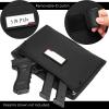 DUOLUDA 3-Pack Handgun Case,Soft Pistol Rug Case Tactical Handgun Storage Pouch with for Hunting Shooting Range Sports 4 of ID Patches Included (Black) view 2