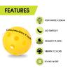 Avesfer 6 Pack Plastic Practice Baseballs with Mesh Bag [Anti-Crack] Soft Training Baseball Balls Hitting Batting Indoor Outdoor Lightweight Hollow for Team Drills Coaching 9 inch White view 3