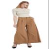 Tronjori Women High Waist Casual Wide Leg Long Palazzo Pants Trousers Regular Size(XL, Camel Short) view 4