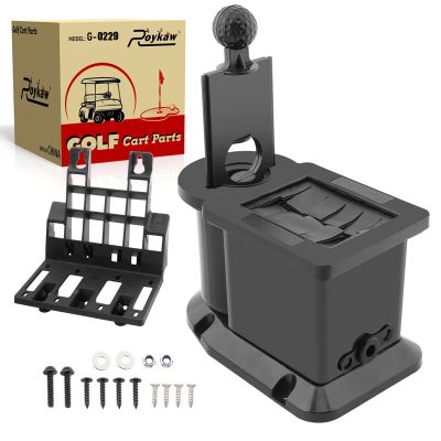 Roykaw Golf Cart Ball Washer and Club Cleaner with Bracket Kit Compatible with EZGO, Club Car, Yamaha, Advanced EV - Upgrade Club Car Precedent Bracket