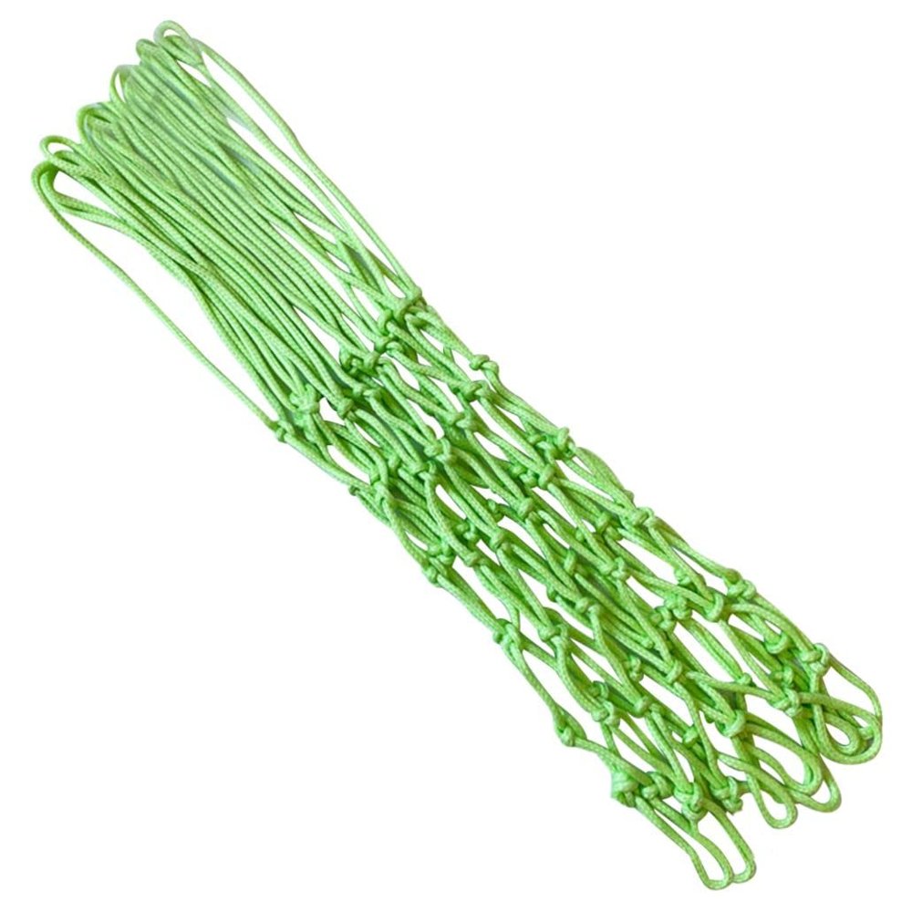 Basketball Net Replacement, 19.69 inch Outdoor Basketball Hoop Basketball Hoop Net Heavy Duty Basketball Net Glow Basketball Net Luminous Outdoor Nylon Hoop Net Portable Sports Nylon (Green, 17.72 in)