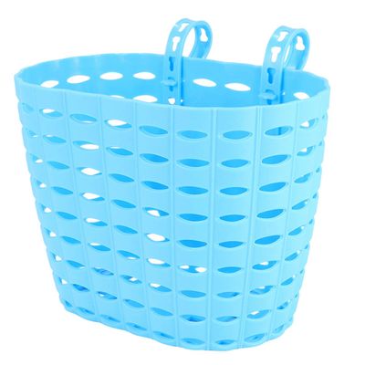 BESPORTBLE Boys and Girls Bike Basket Girl Blue Plastic Bike Storage Basket for Boys and Girls Detachable Design for Easy Carrying