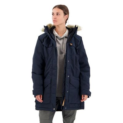 Fjllrven Nuuk Parka Women's Synthetic Insulated Jacket - Dark Navy, L