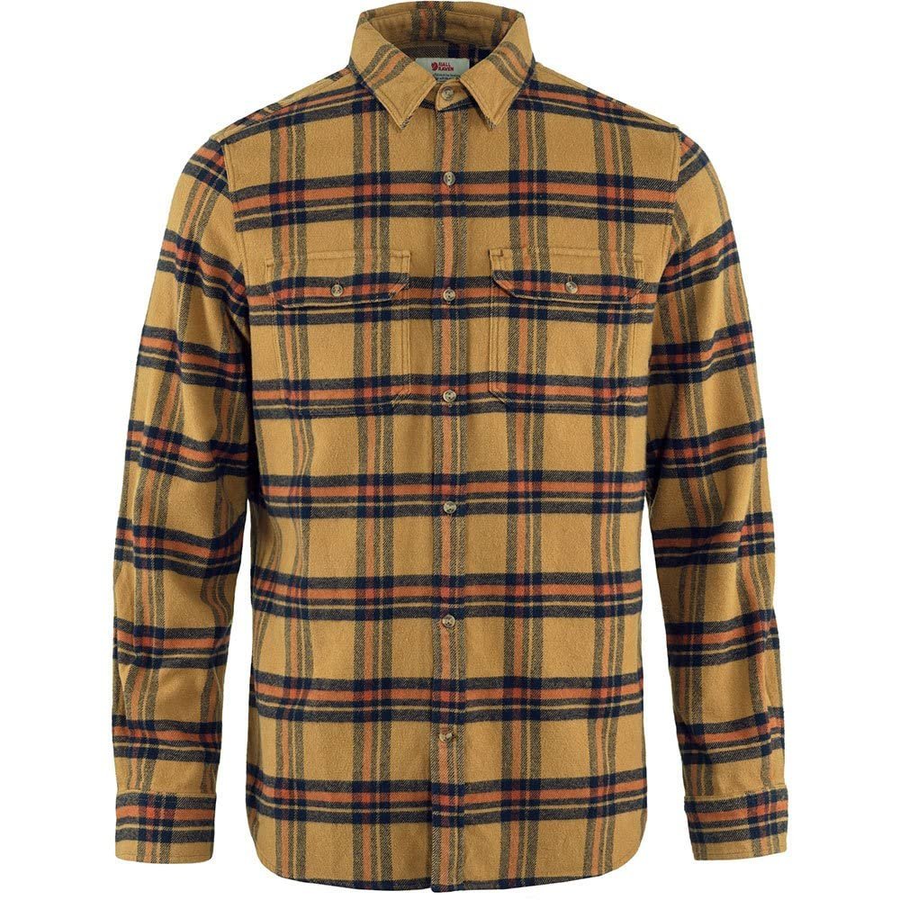 Fjallraven F82978232-215S Ovik Heavy Flannel Shirt M Buckwheat Brown-Autumn Leaf S
