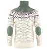 Fjallraven F84792113-614S Ovik Knit Roller Neck W Chalk White-Patina Green S view 2