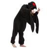 WAWRTOU Mothman Costume Halloween Onesie Adult Cosplay Animal One-Piece Pajamas Christmas Sleepwear for Women Men view 2