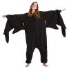 WAWRTOU Mothman Costume Halloween Onesie Adult Cosplay Animal One-Piece Pajamas Christmas Sleepwear for Women Men view 4