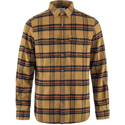 Fjallraven F82978232-215L Ovik Heavy Flannel Shirt M Buckwheat Brown-Autumn Leaf L