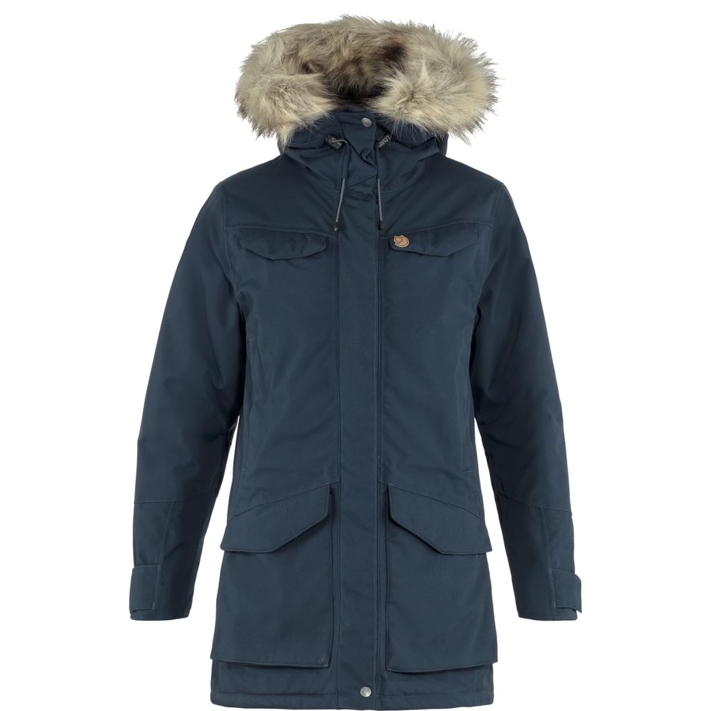 Fjllrven Nuuk Parka Women's Synthetic Insulated Jacket - Dark Navy, XXS