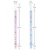 Littleforbig Adult Pacifier Clip Baby Cuties 3 Paci Clips Set - Pink, Yellow, Blue view 3