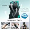 Santic Triathlon Suit for Women tri Suit Back Zipper One-Piece Swimsuits Quick-Dry with Padding(Green,M) view 4
