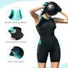 Santic Triathlon Suit for Women tri Suit Back Zipper One-Piece Swimsuits Quick-Dry with Padding(Green,XS) view 2