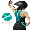 Santic Triathlon Suit for Women tri Suit Back Zipper One-Piece Swimsuits Quick-Dry with Padding(Green,XS) view 3