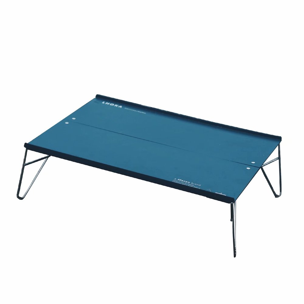 LHOKA Portable Folding Mini Table Pop-up Camping Table Ultralight Backpacking Compact (Black)
